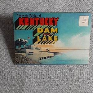 Vintage Kentucky Lake souvenir postcard folder